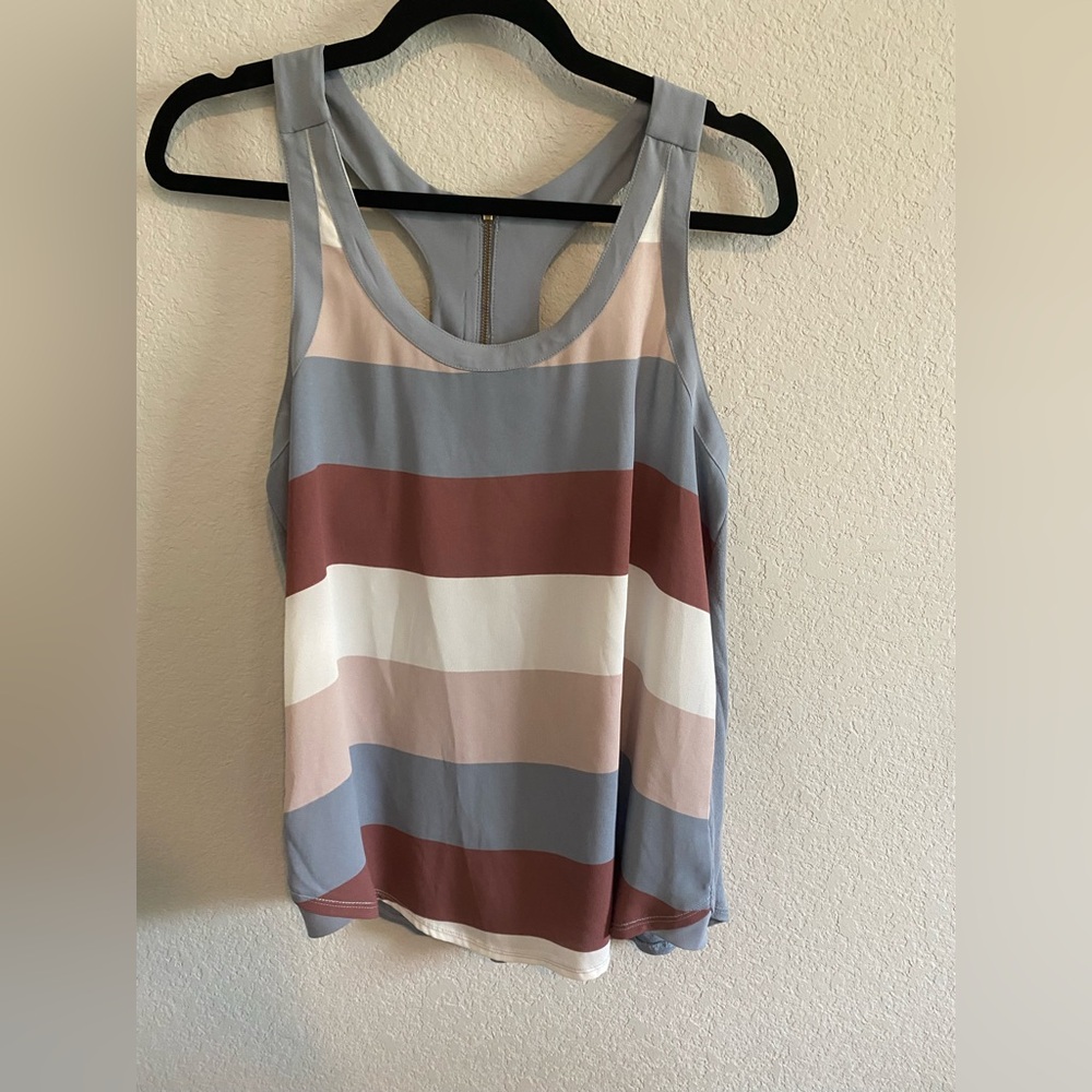 Striped Sleeveless Top - Multicolor